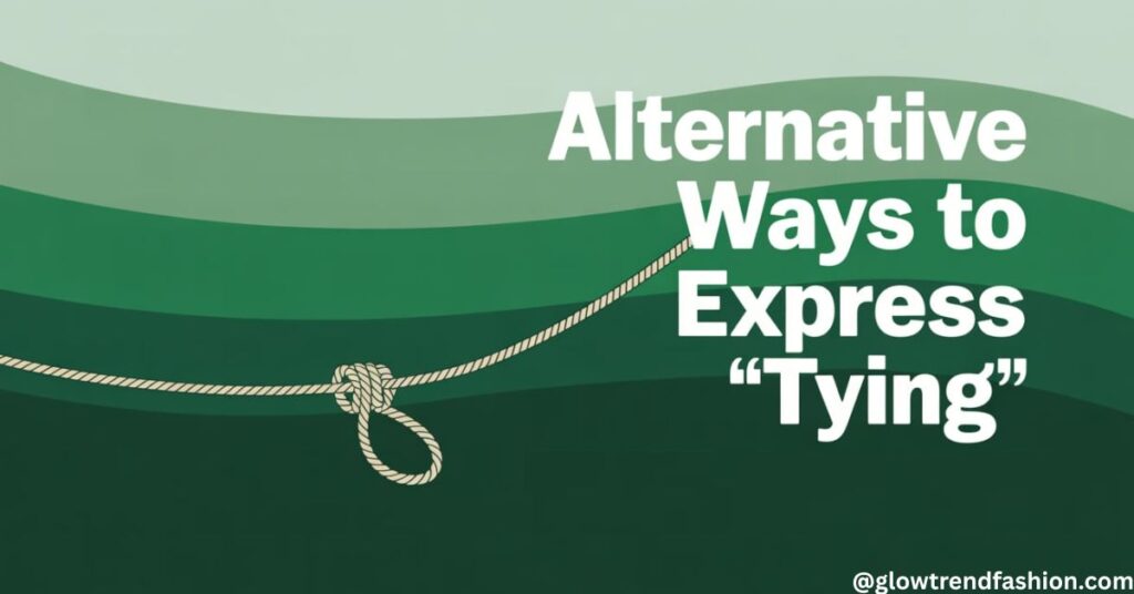Alternative Ways to Express "Tying"