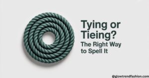 Tying or Tieing? The Right Way to Spell It