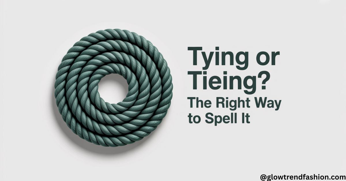 Tying or Tieing? The Right Way to Spell It