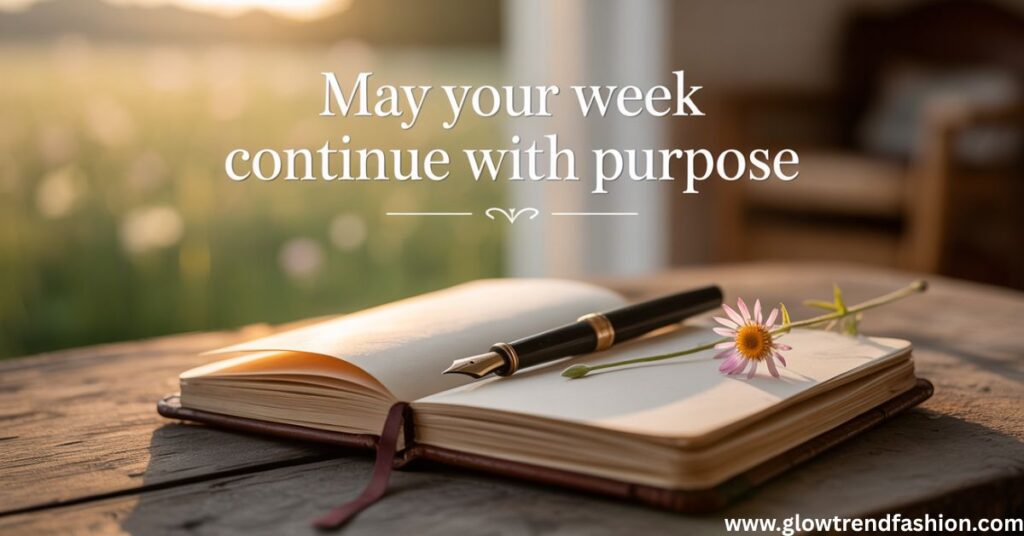 May Your Week Continue with Purpose