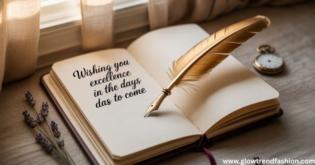 Wishing You Excellence in the Days to Come